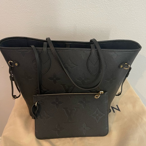 SOLD!! Louis Vuitton MM Black Monogram Tote Bag - Picture 7 of 8